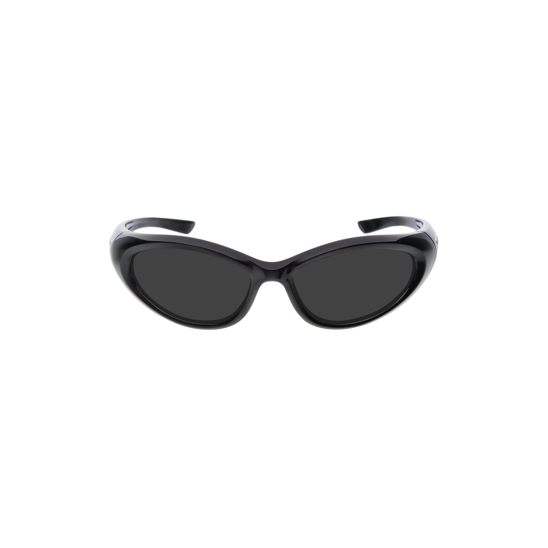 Sporty B Round Af Sunglasses in Black - Image 1